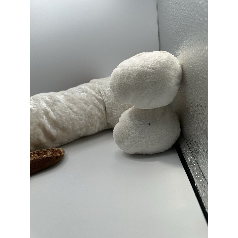 Vintage Large Toy Works Basset Hound Plush 25" Shiny Velour Fur Dog Large READ - Picture 8 of 10